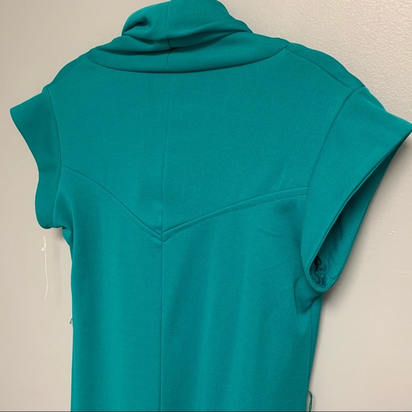 Vintage 1970s Cowl Neck Women’s MIDI Size 16 Dress - Picture 8 of 14